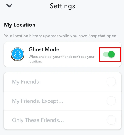 Activate Ghost Mode