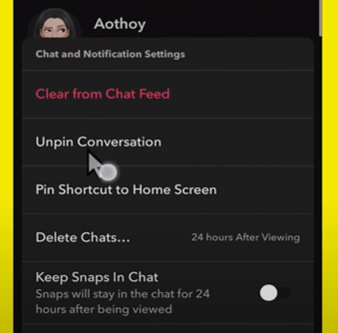 Choose to Unpin