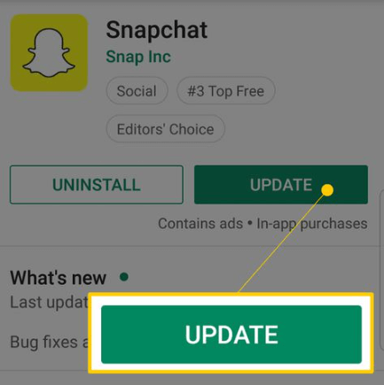 Snapchat update
