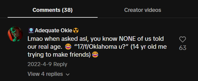 ASL in TikTok Captions and Comments
