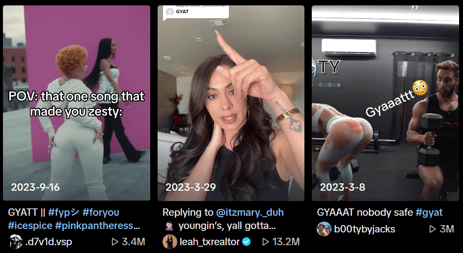 GYATT Mean on TikTok