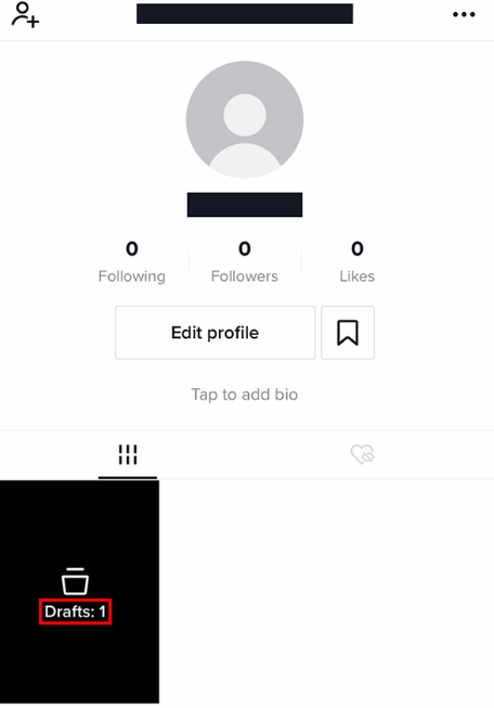 TikTok Drafts